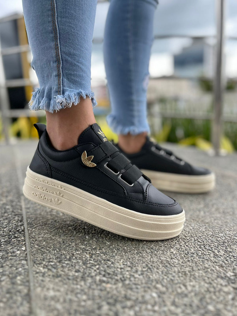 Tênis Adidas Elástico Plataforma Feminino Premium