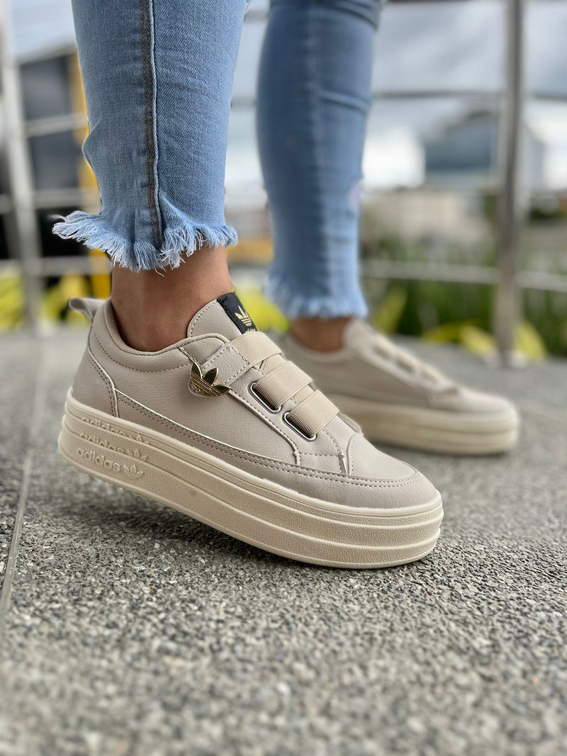 Tênis Adidas Elástico Plataforma Feminino Premium