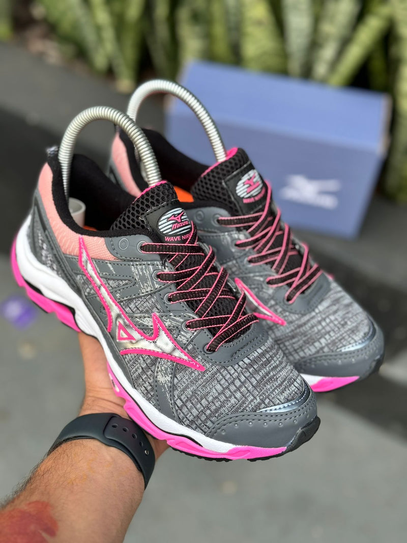 Tênis Mizuno Nirvana 9 Premium Feminino Rosa