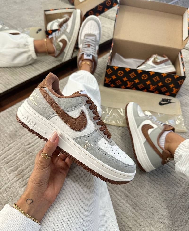 Tênis Nike Air Force Louis Vuitton Feminino Premium