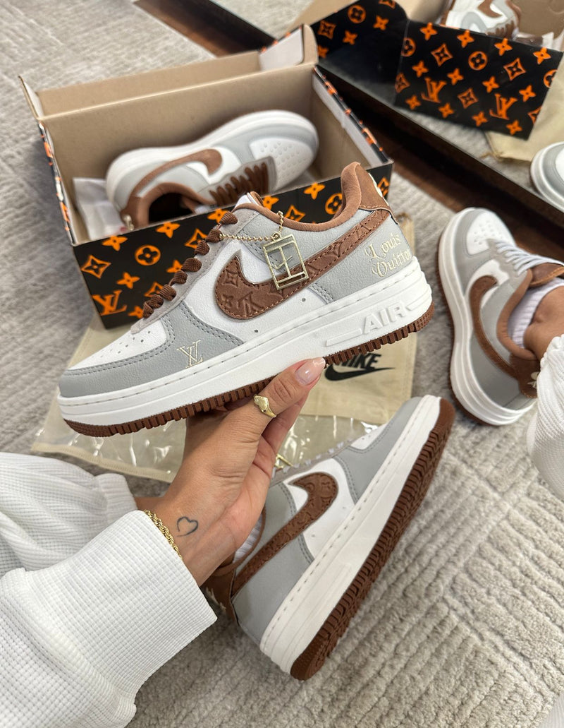 Tênis Nike Air Force Louis Vuitton Feminino Premium