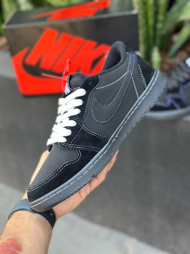 Tênis Nike Air Jordan 1 Low Travis Scott Black Phanton Premium