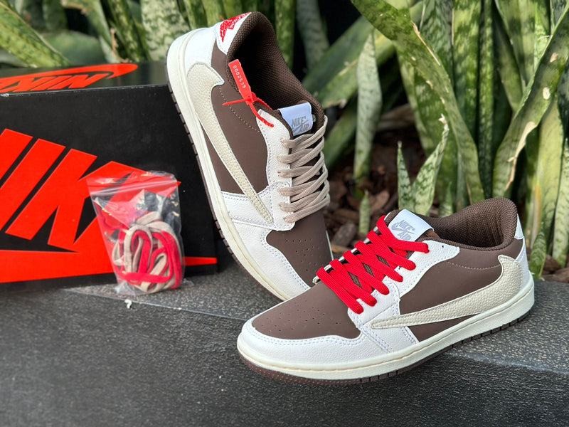 Tênis Nike Air Jordan 1 Retro Low Travis Scott Reverse Mocha Premium