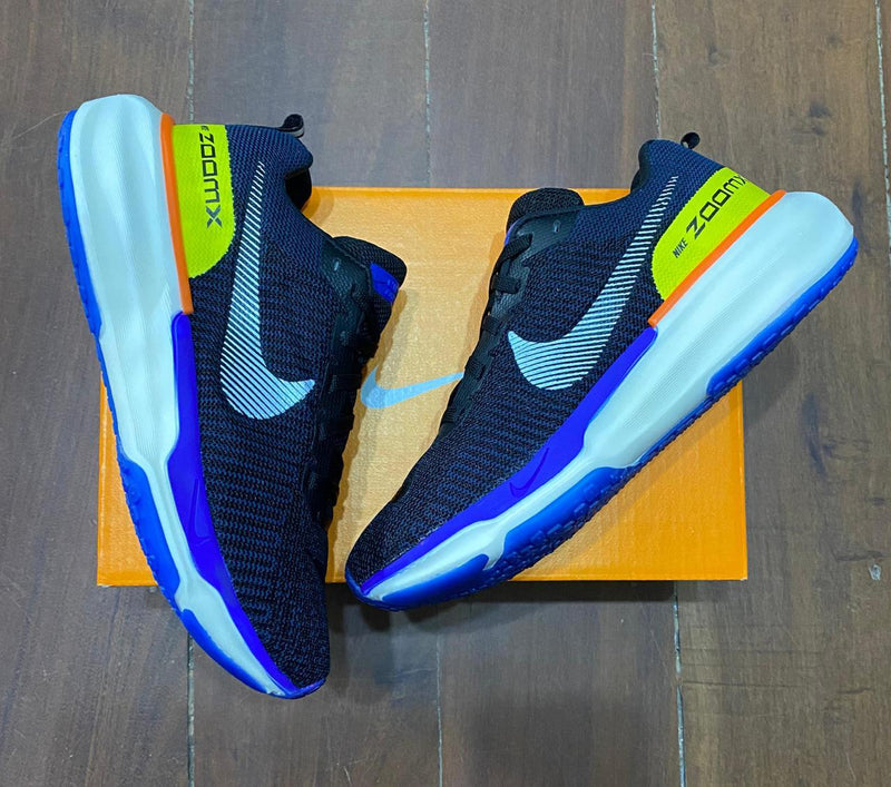 Tênis Nike Invincible Run 3 Azul Verde Premium Masculino