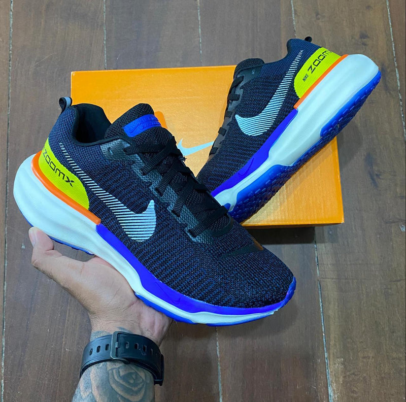 Tênis Nike Invincible Run 3 Azul Verde Premium Masculino