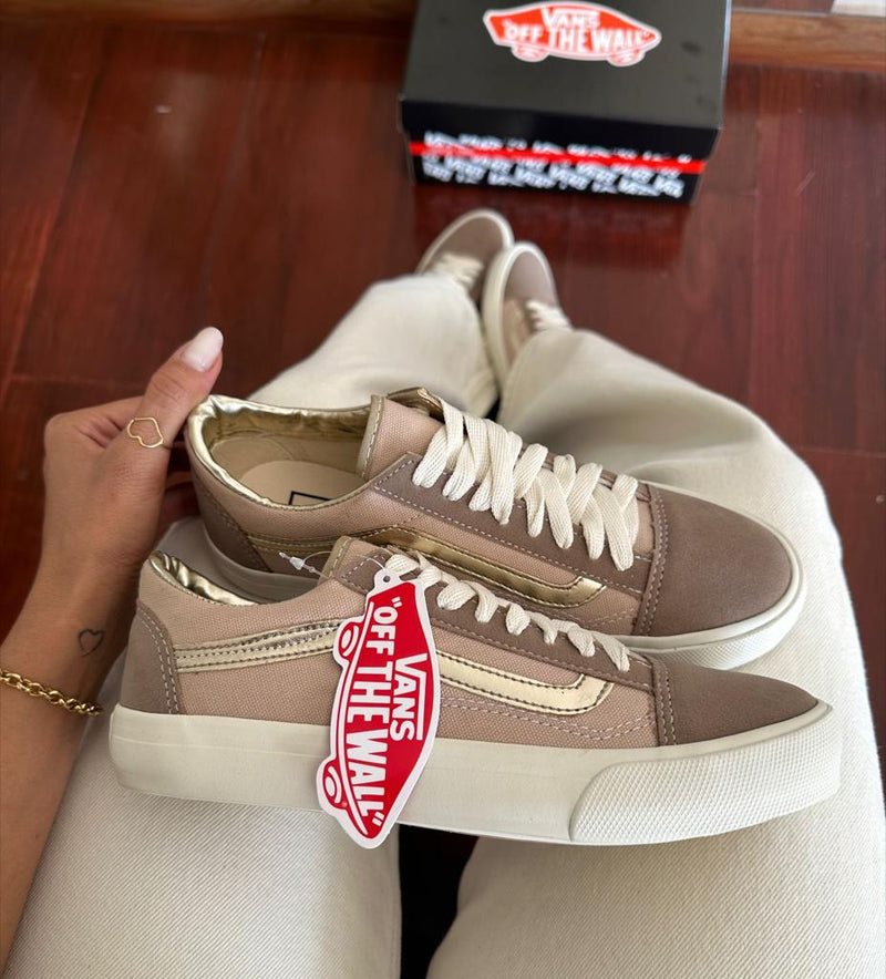 Tênis Vans Old Skool Cinza / Rose Feminino