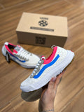 Tênis Vans Ultrarange Branco e Azul Premium Feminino